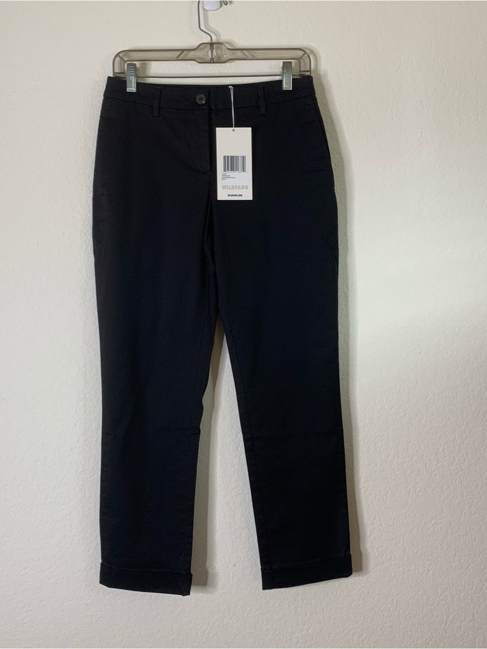Wildfang Womens Black Essential Trousers Pants 2 NWT